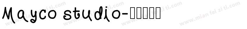 Mayco studio字体转换